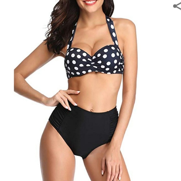 Other - New Women halter high waist bikini set 2 pc size M---'Brand New In Pack